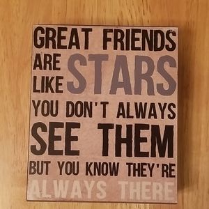 "Great Friends" Word Art Decor